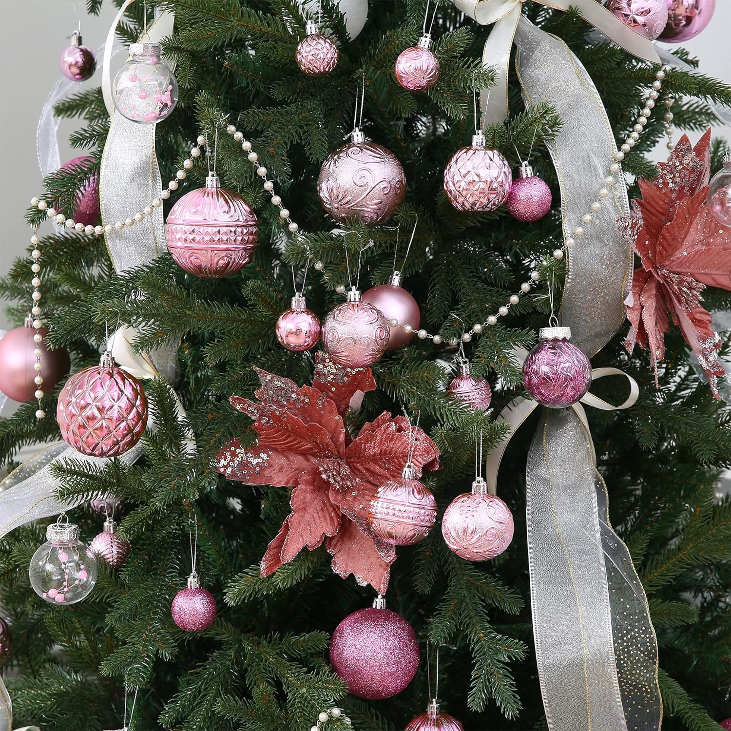 christmas ball ornaments champagne set review