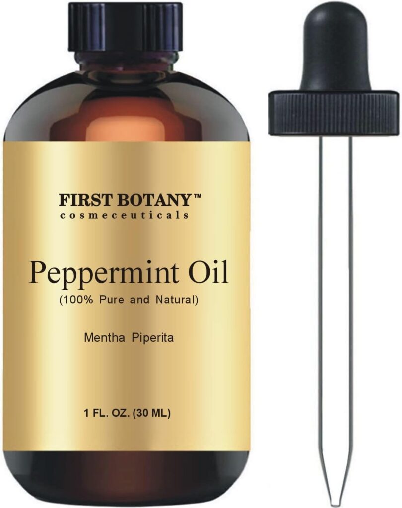 100% Pure Peppermint Oil - Premium Peppermint Essential Oil for Aromatherapy, Massage, Topical  Household Uses - 1 fl oz (Peppermint)