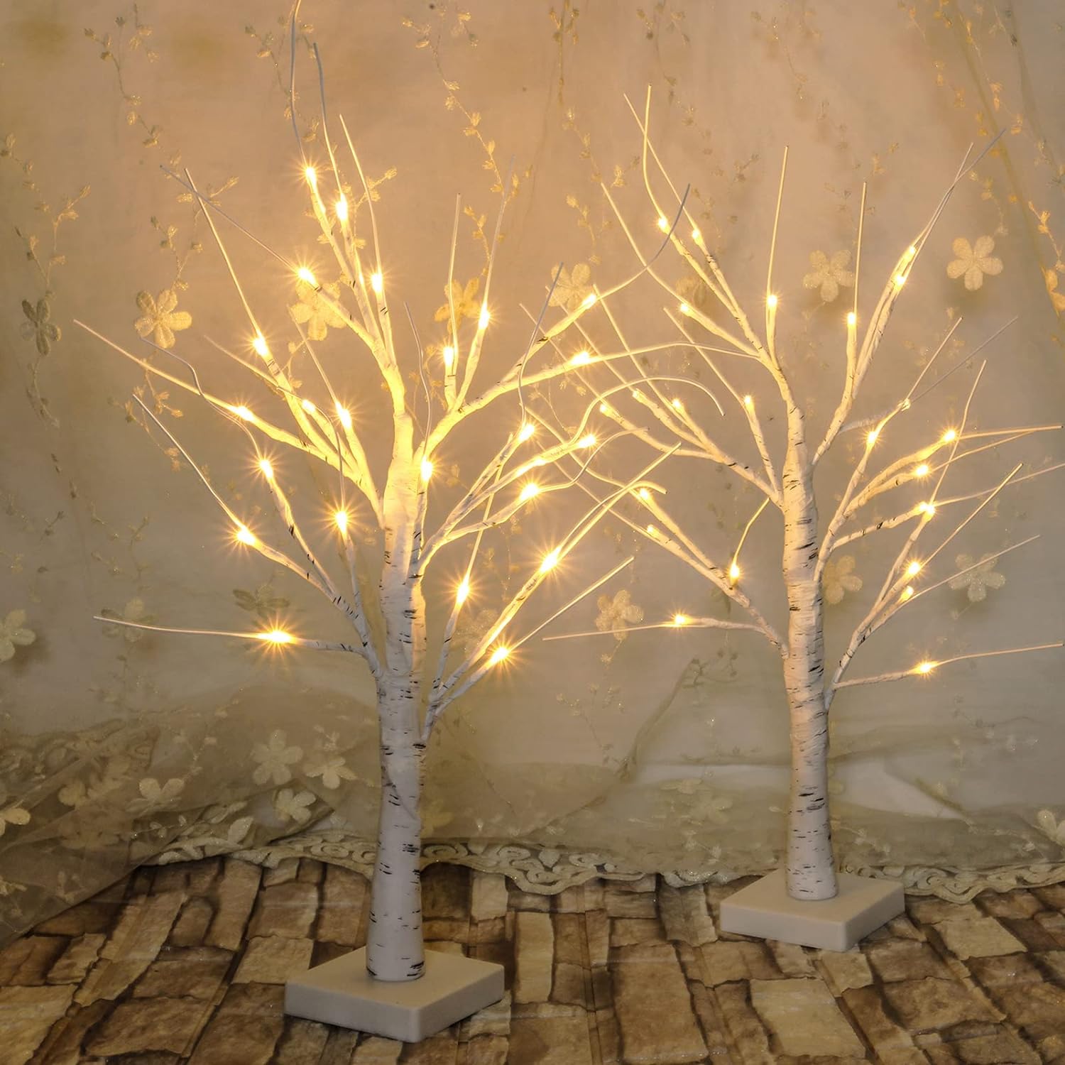 2pk 2ft 24led birch tree artificial branch review