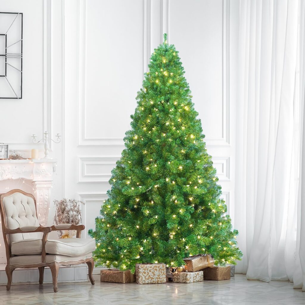 4ft Christmas Tree, Premium PVC Fir Artificial Holiday Christmas Tree, Ideal for Home, Office, and Xmas Party Decoration, Includes Metal Foldable Stand