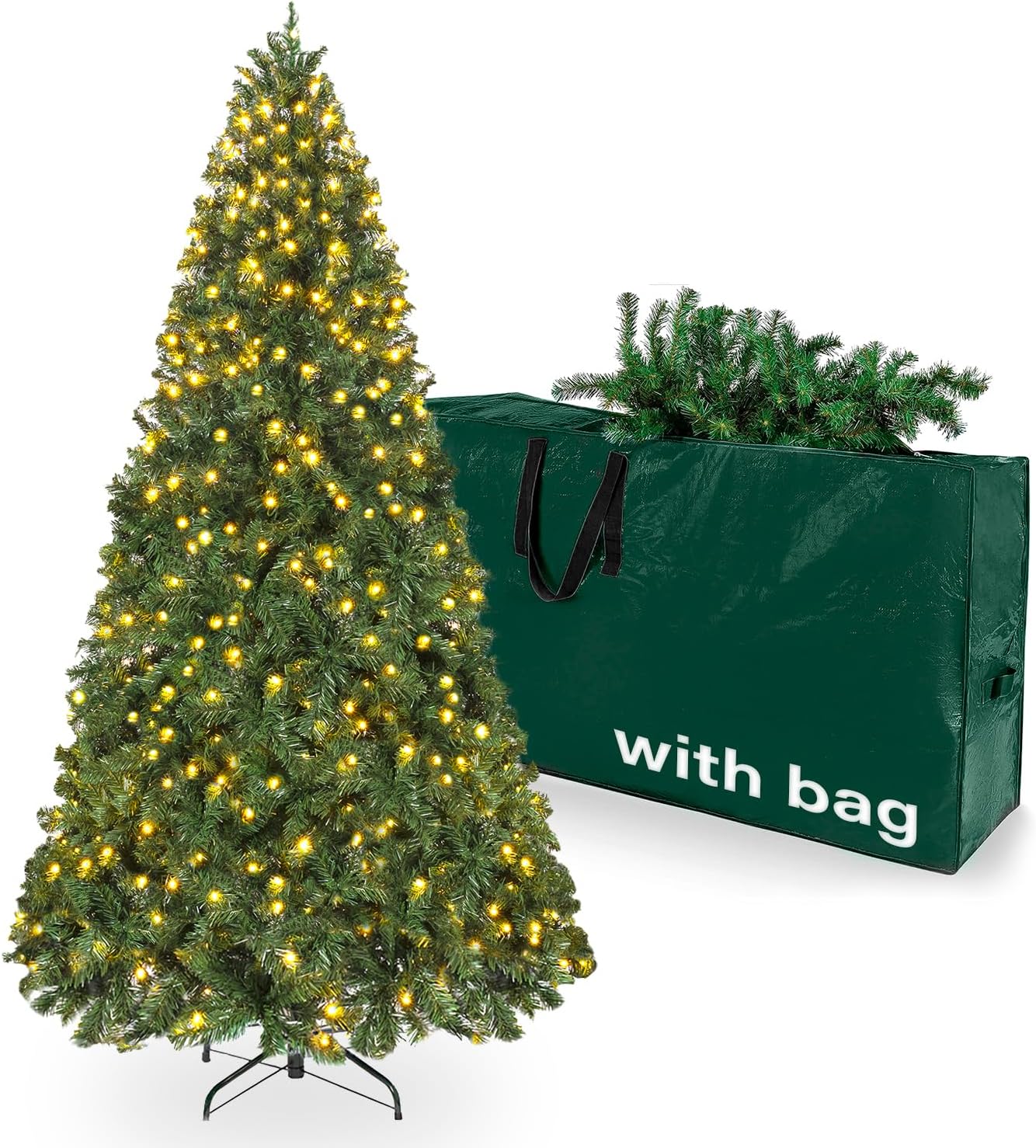 7d24hcare 65ft pre lit christmas tree review