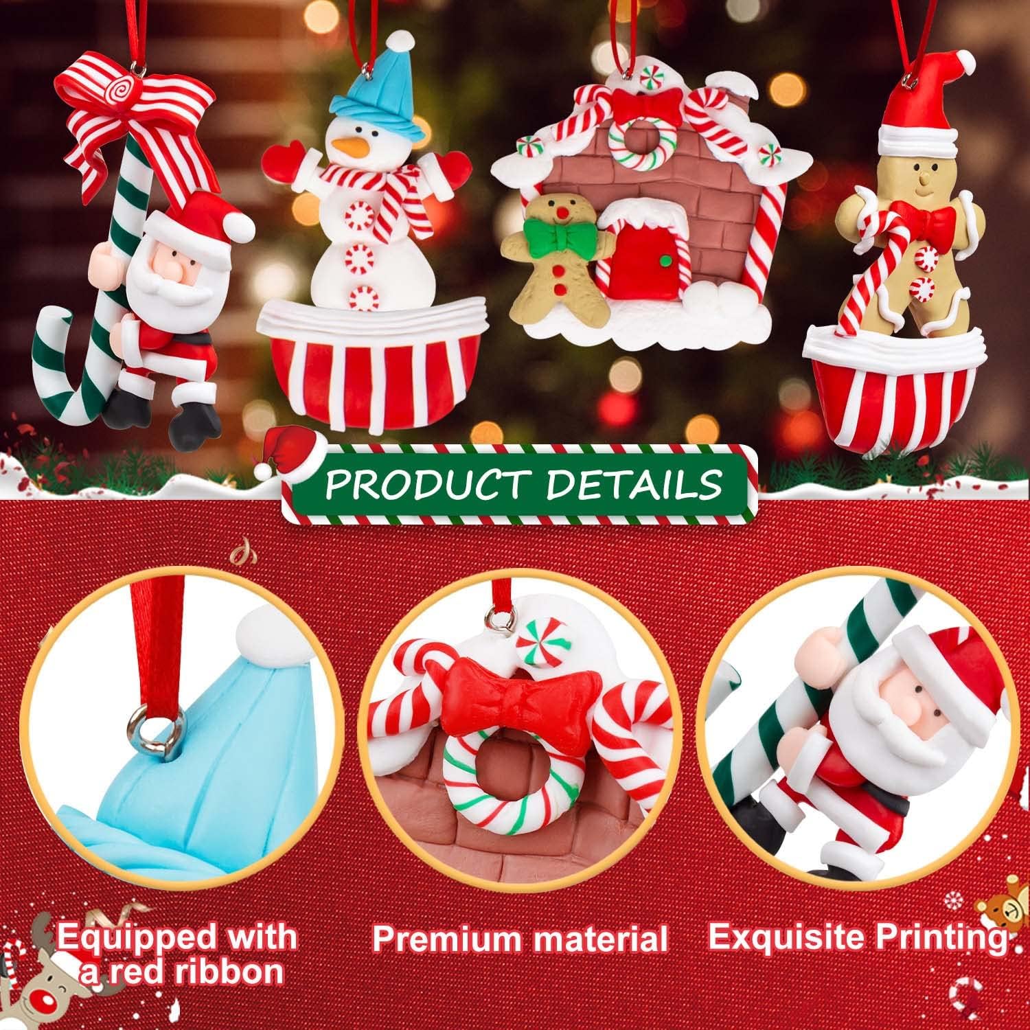 8pcs christmas ornament set review