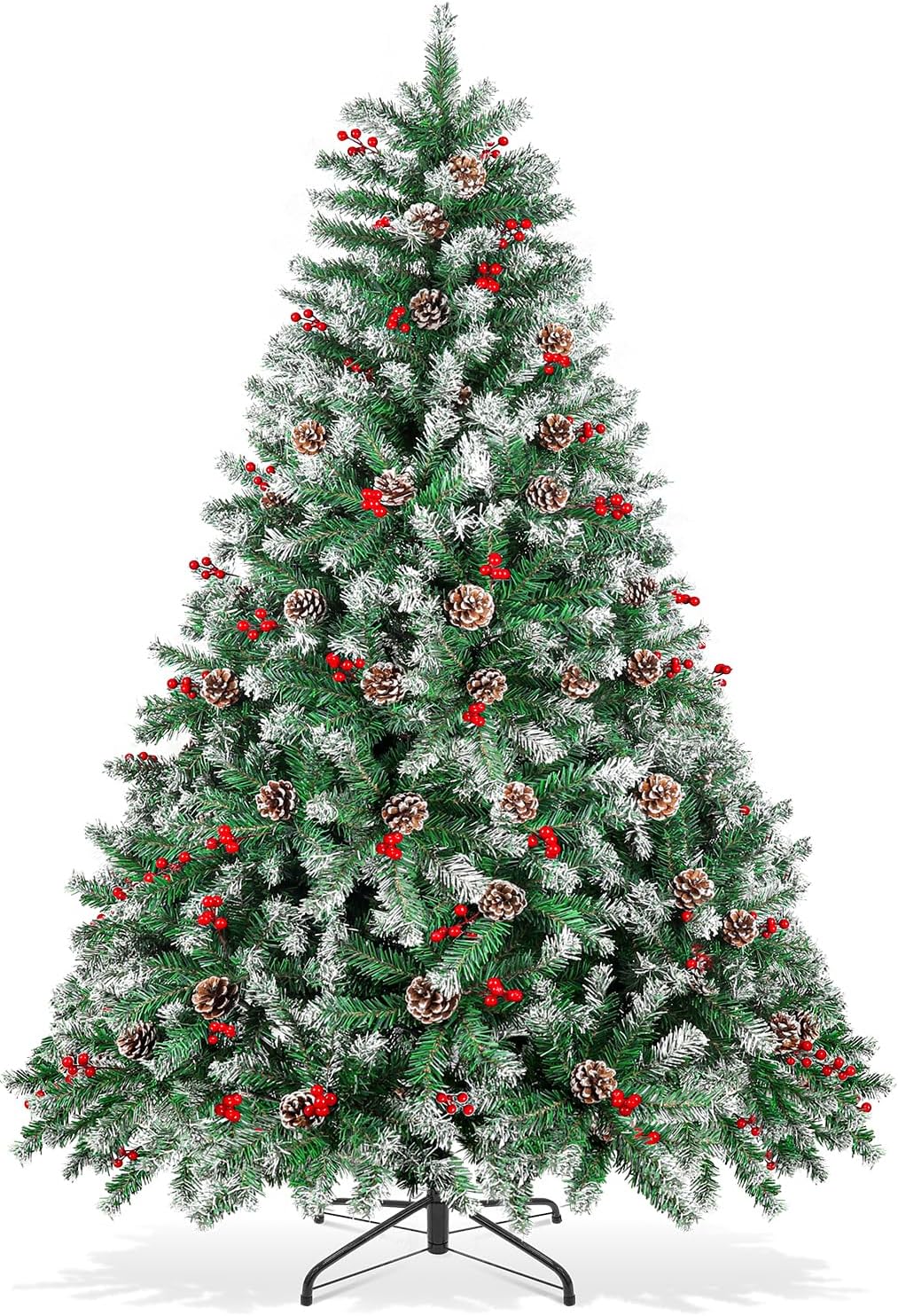 choiana christmas tree 6ft snow flocked review