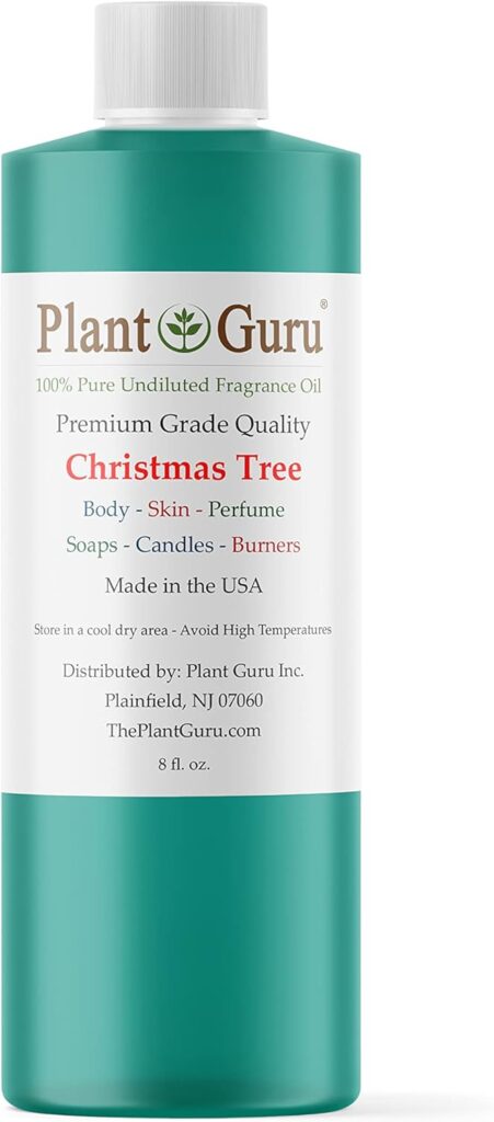 Christmas Tree Fragrance Oil 8 fl. oz. Holiday Scented Oil for DIY Soap Making, Candles, Bath Bombs, Body Butters. Used in Aromatherapy Diffusers, Burners and Warmers. Great for Lotions and Creams.