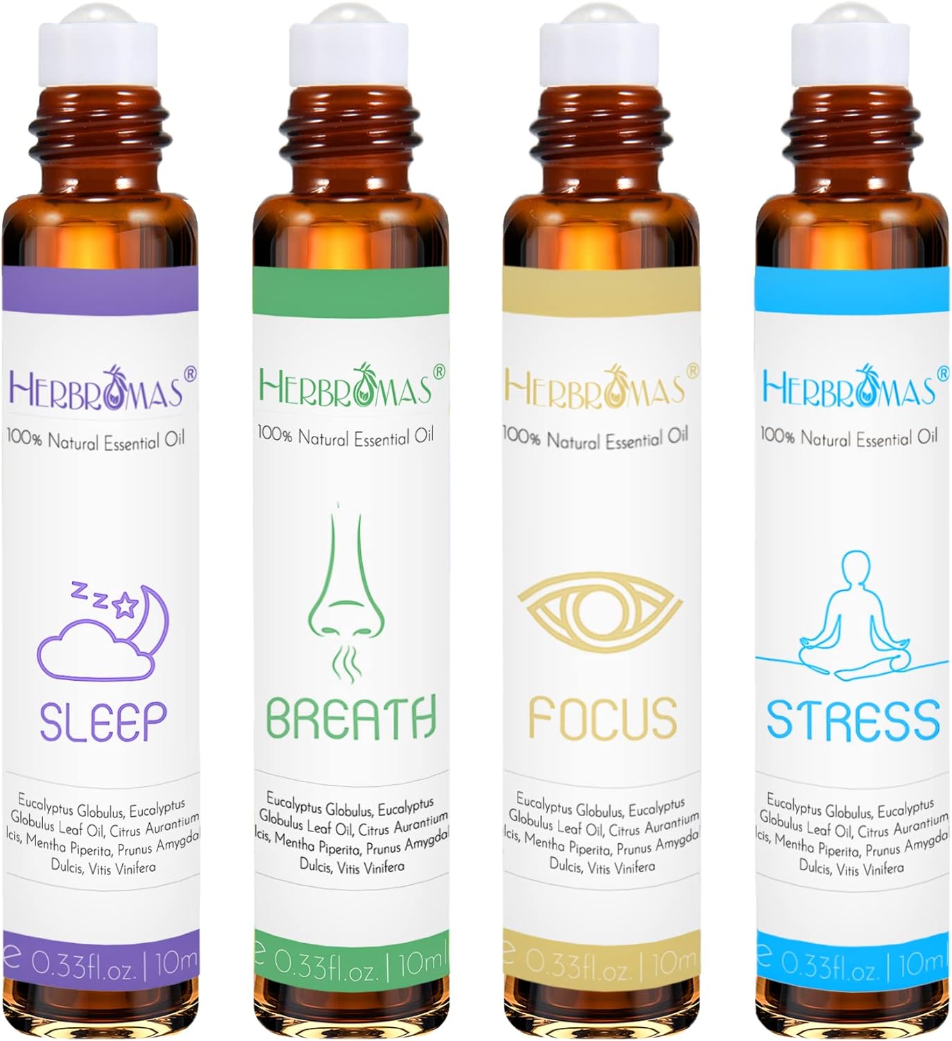 HERBROMAS Aromatherapy Oils Roller Set Review