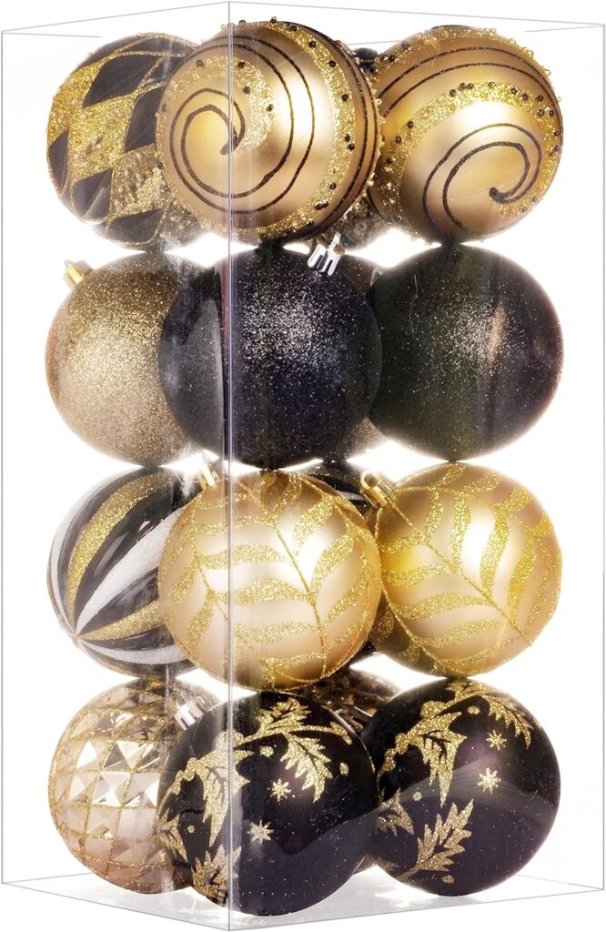 JEKOSEN 2023 Christmas Balls Ornaments 25PCS for Christmas Tree Ornaments 2.36 Shatterproof Christmas Tree Decorations with Red Gold Christmas Ornament