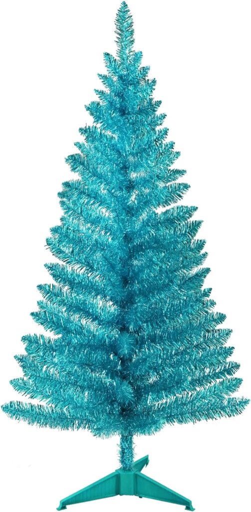 leheyhey Pink Halloween Christmas Tree 4FT Includes Brackets, Sequin Leaves Suitable for Halloween Party Decoration, Small and Easy to Assemble, Occupying Small Space