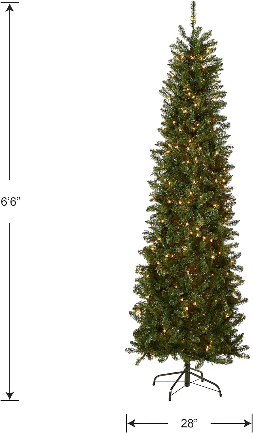 national tree company artificial pre lit slim christmas tree review