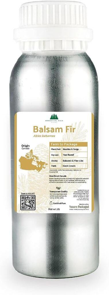 Nature Packaged Balsam Fir Essential Oil (2lbs) - Direct from Our Farm Partner in Canada - Essential Oils for Home, Humidifier, or Aromatherapy | Pure Therapeutic Grade