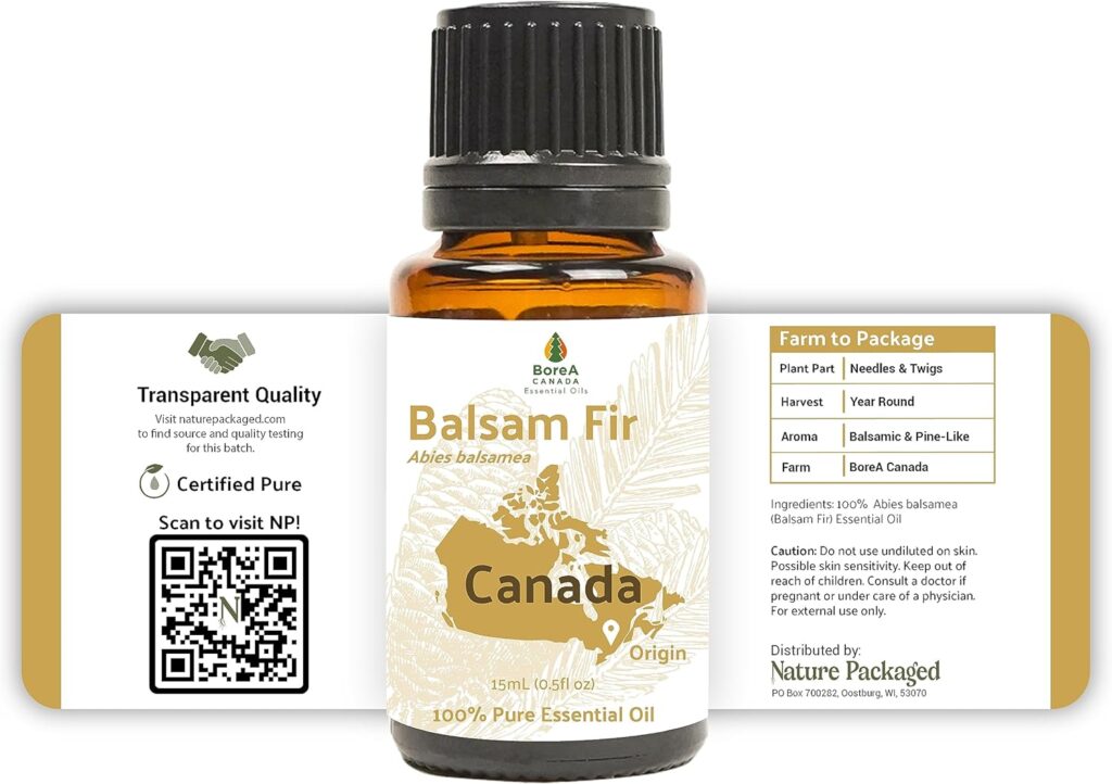 Nature Packaged Balsam Fir Essential Oil (2lbs) - Direct from Our Farm Partner in Canada - Essential Oils for Home, Humidifier, or Aromatherapy | Pure Therapeutic Grade