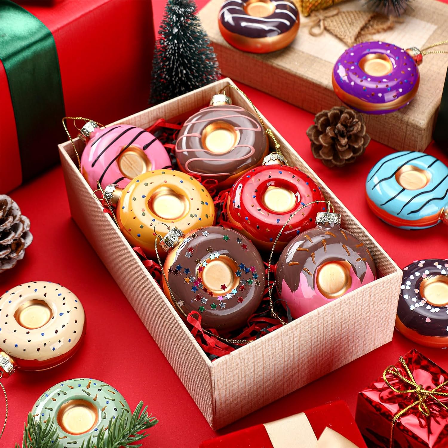 Soaoo 12 Pcs Christmas Donut Ornaments Review