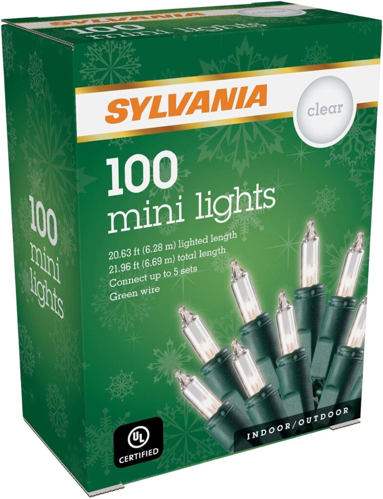 SYLVANIA 100 Mini Lights Clear