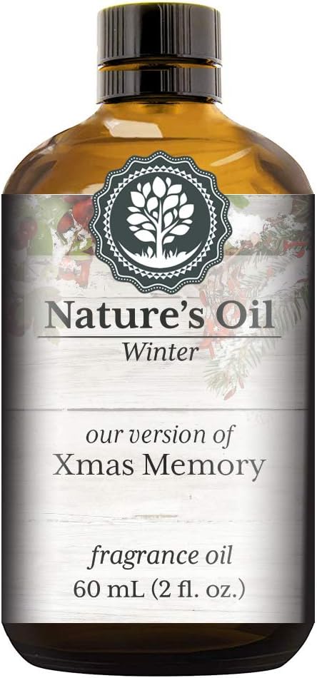 Xmas Memory Fragrance Oil (60ml) for Diffusers, Soap Making, Candles, Lotion, Home Scents, Linen Spray, Bath Bombs, Slime