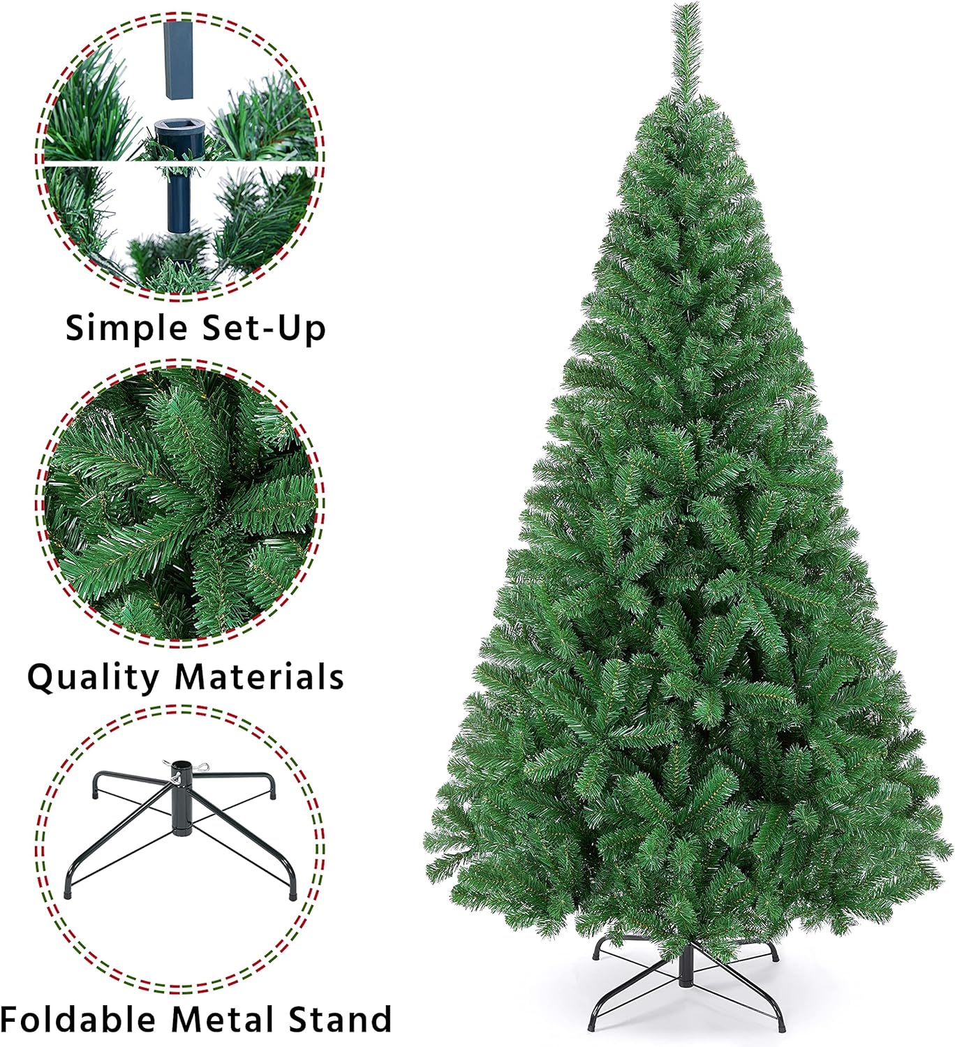 Yaheetech 6Ft Artificial Christmas Tree Review