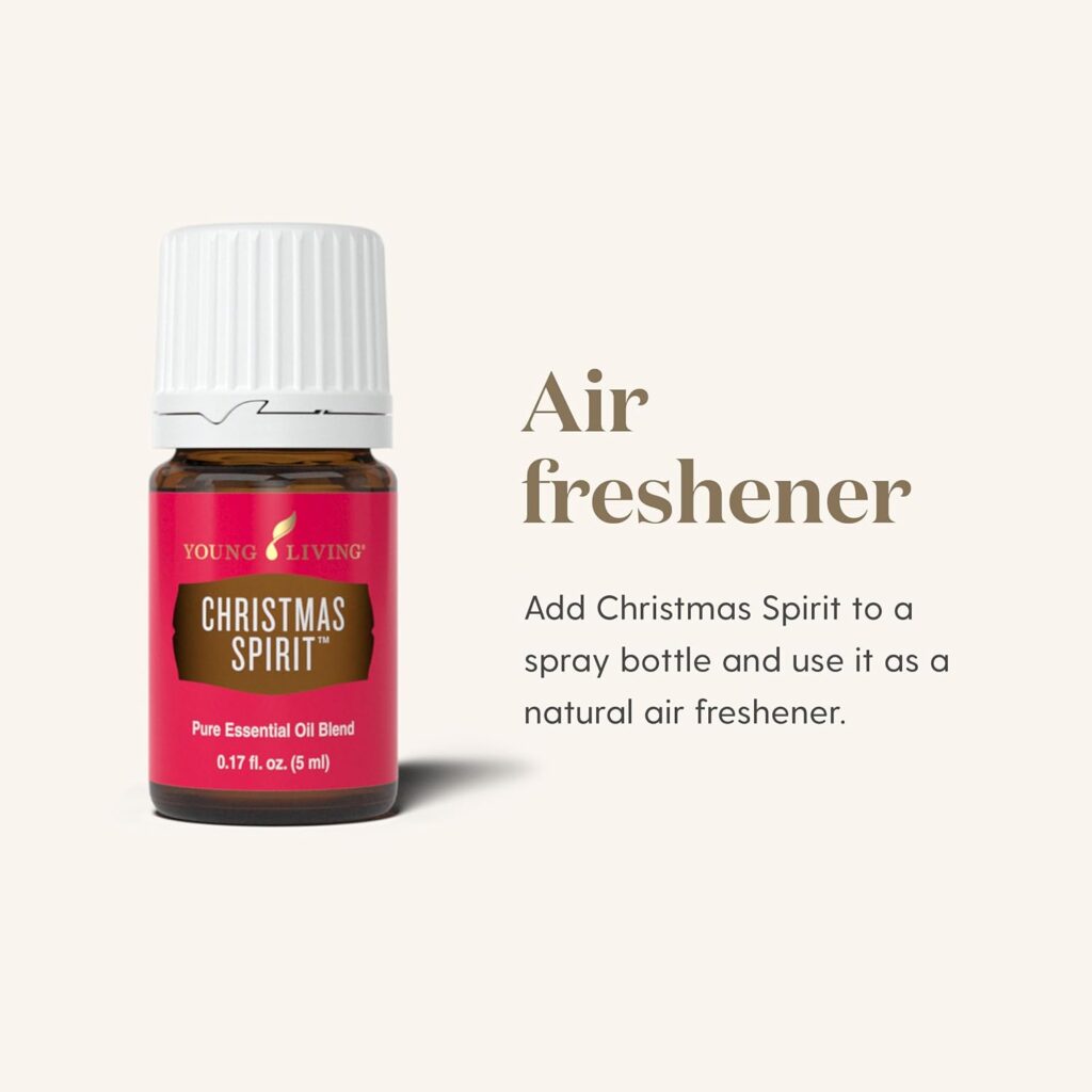 Young Living Christmas Spirit 5 ml - Festive Aroma for Holiday Delight - Orange , Cinnamon Bark , Spruce Blend - Uplifting Ambiance , Emotional Well-being , Travel Essential Oil