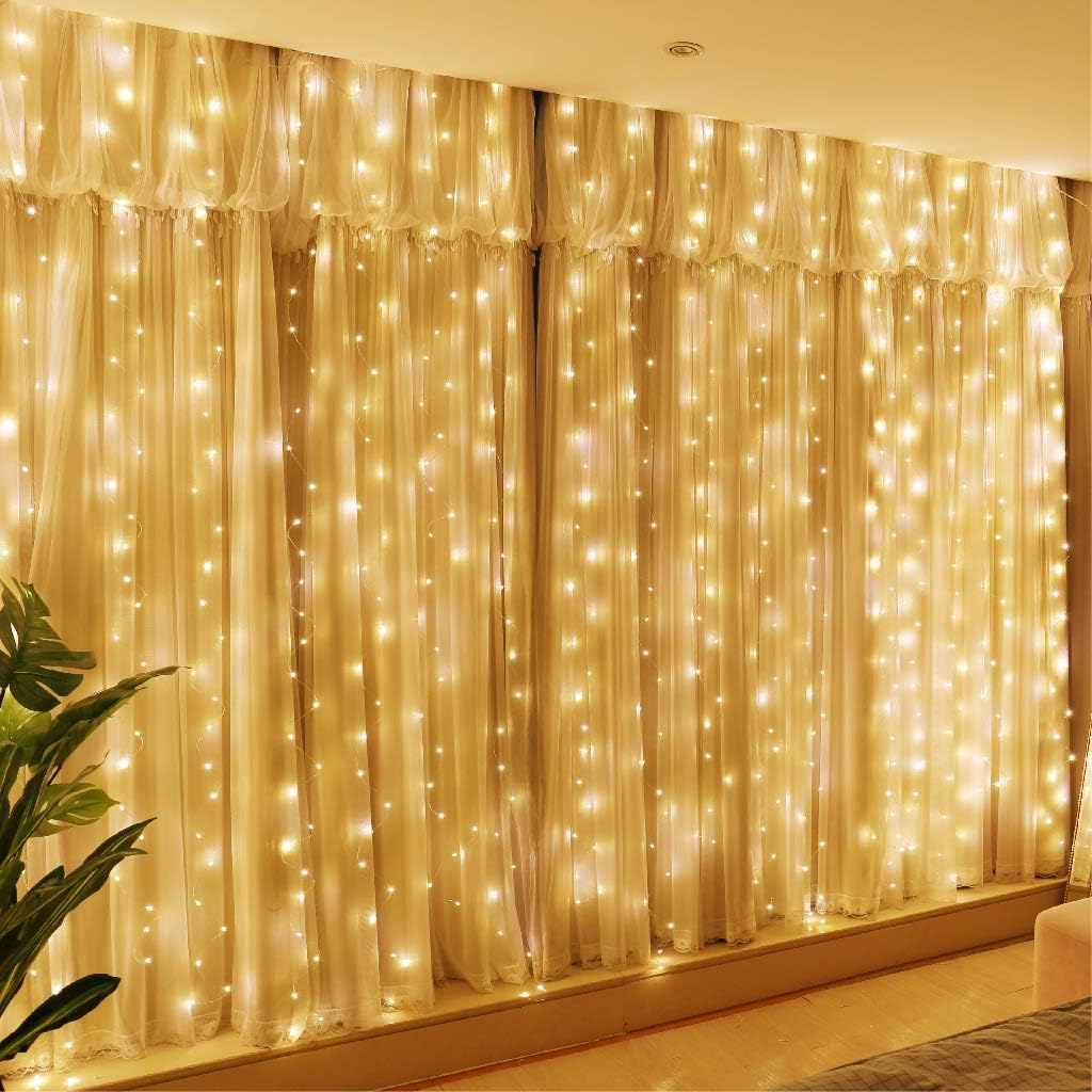 HXWEIYE 300LED Fairy Curtain Lights Review